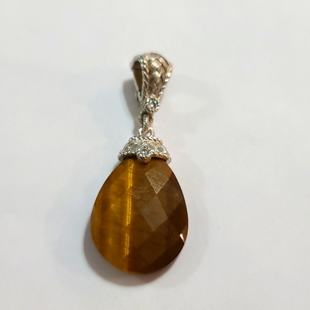 Used - judith Ripka 925 SS Tigers Eye Enhancer